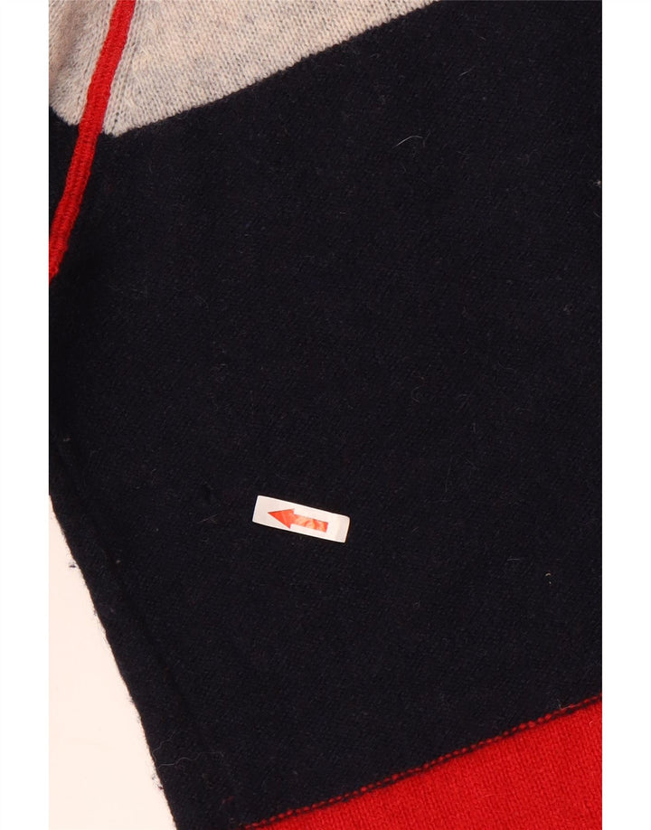 Kappa Mens Boat Neck Jumper Sweater XL Multicoloured Colourblock Wool