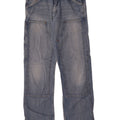 Meltin' Pot Mens Cargo Straight Jeans W36 L33 Blue Cotton
