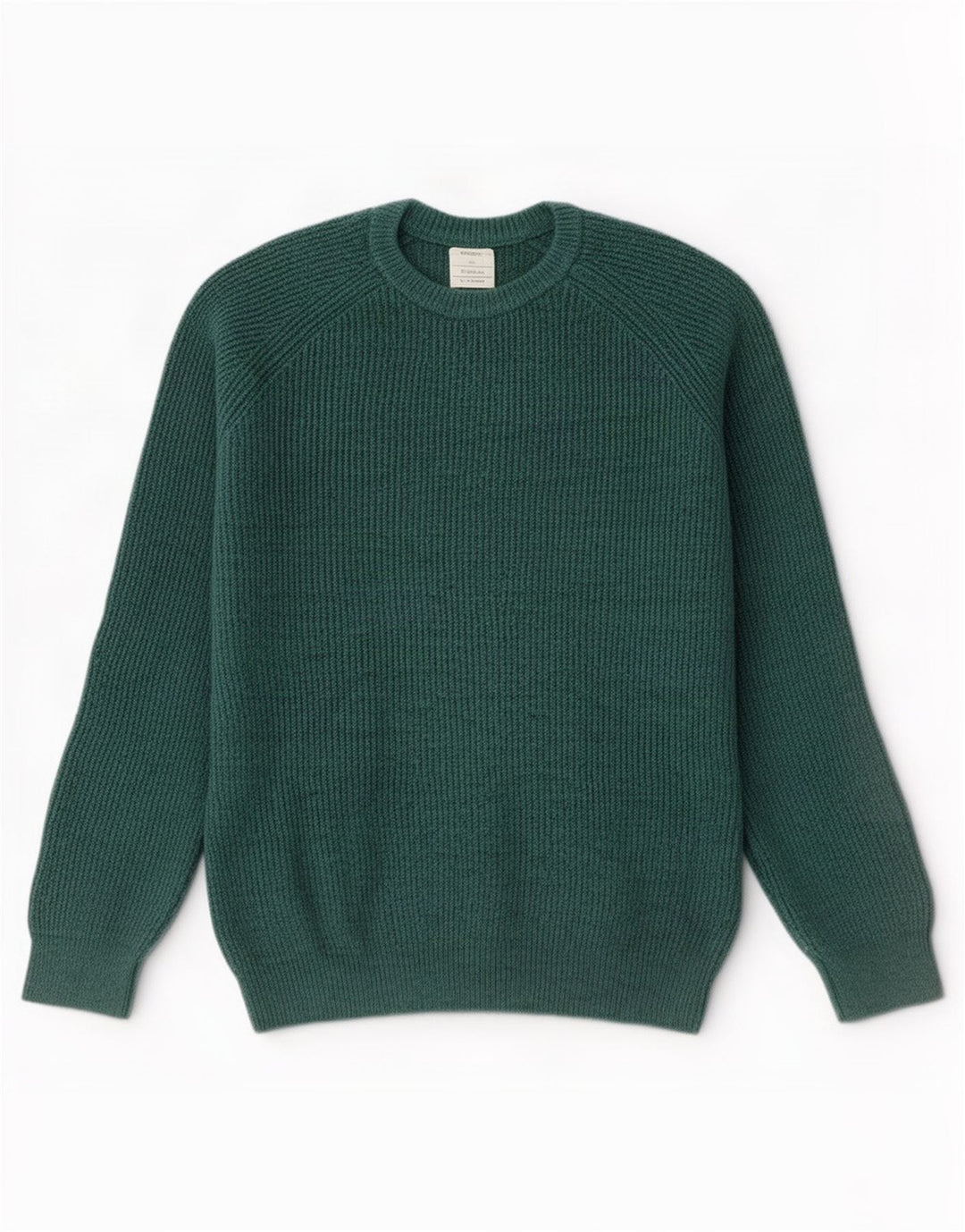 Marks & Spencer Mens Crew Neck Jumper Sweater XL Green Polyamide