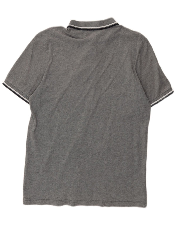 Fred Perry Mens Polo Shirt Large Grey Cotton