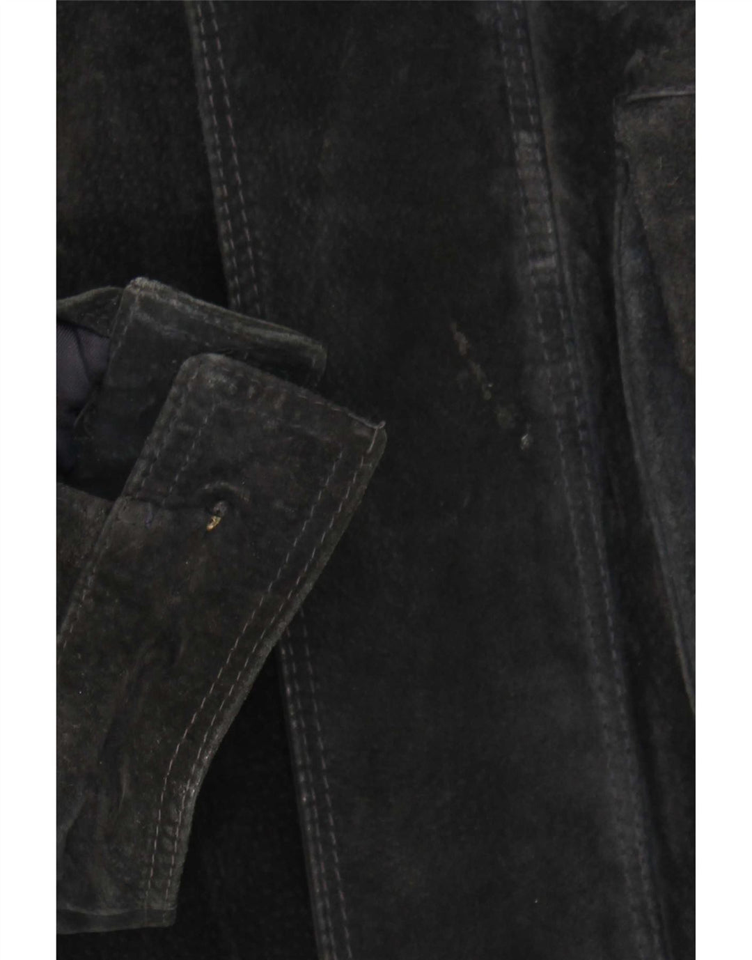 Vintage Mens Suede Jacket UK 42 XL Black