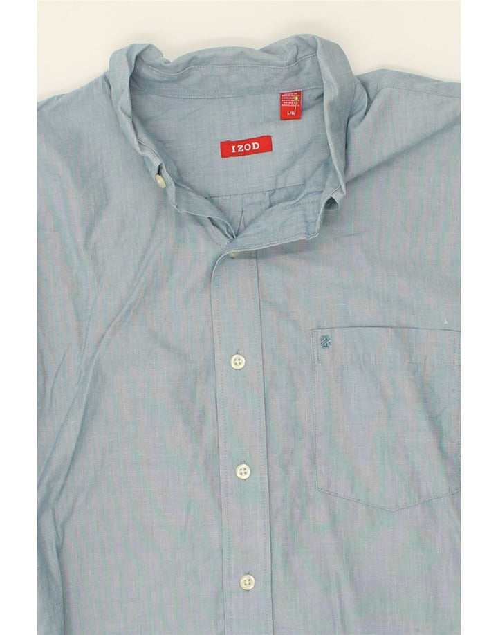 IZOD Mens Shirt Large Blue Cotton Vintage Izod and Second-Hand Izod from Messina Hembry 