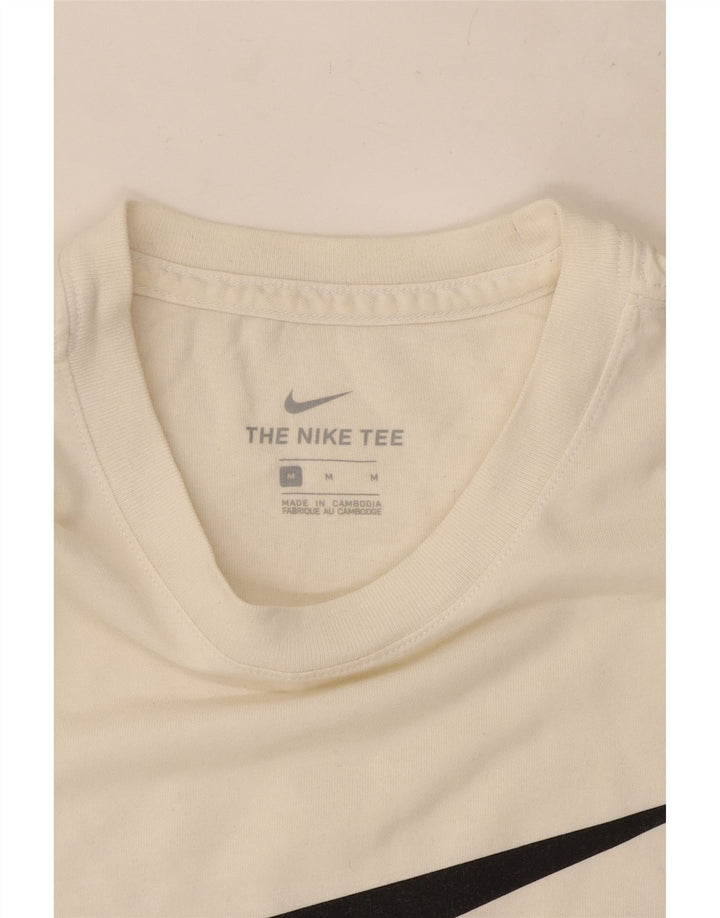 Nike Mens Graphic T-Shirt Top Medium White Cotton