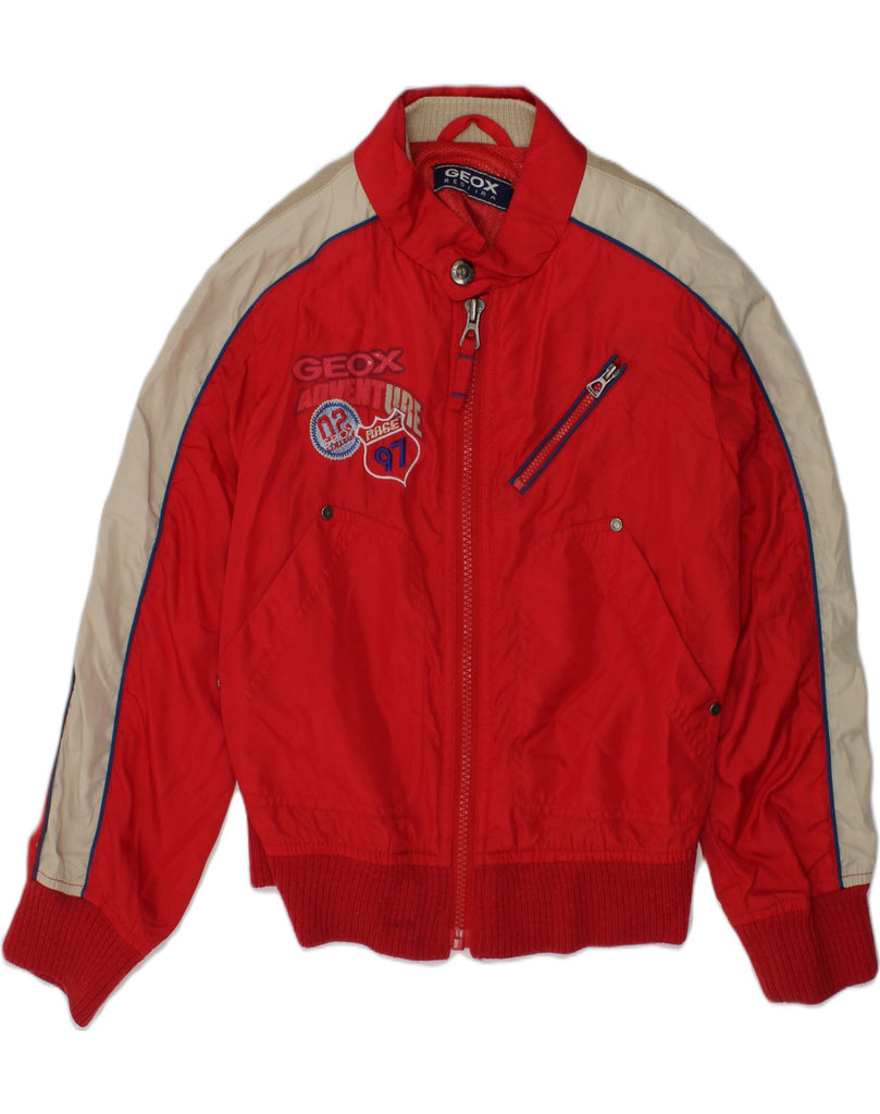 GEOX Boys Bomber Jacket 5-6 Years Red Polyester | Vintage Geox | Thrift | Second-Hand Geox | Used Clothing | Messina Hembry 