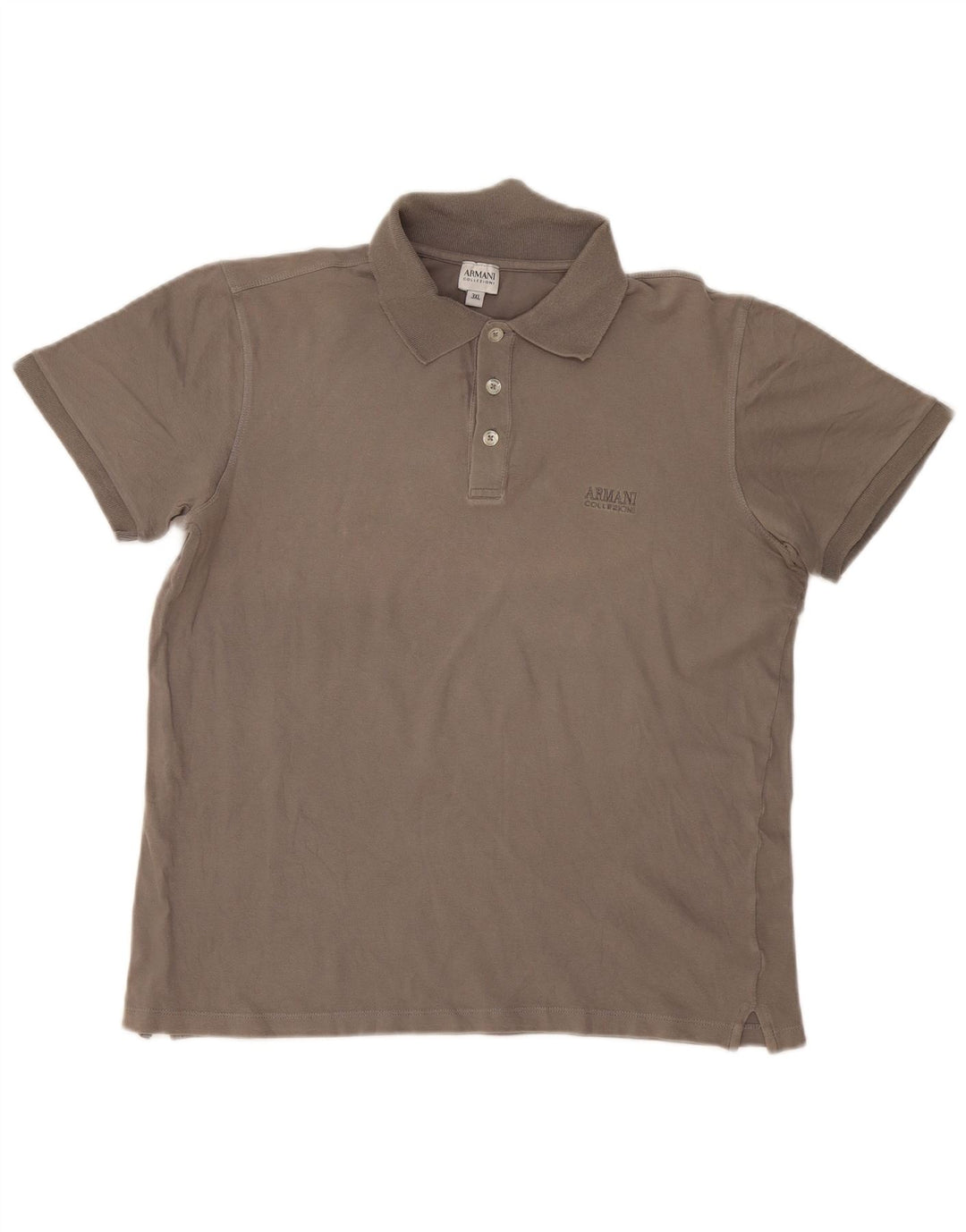 Armani Collezioni Mens Polo Shirt 3XL Grey