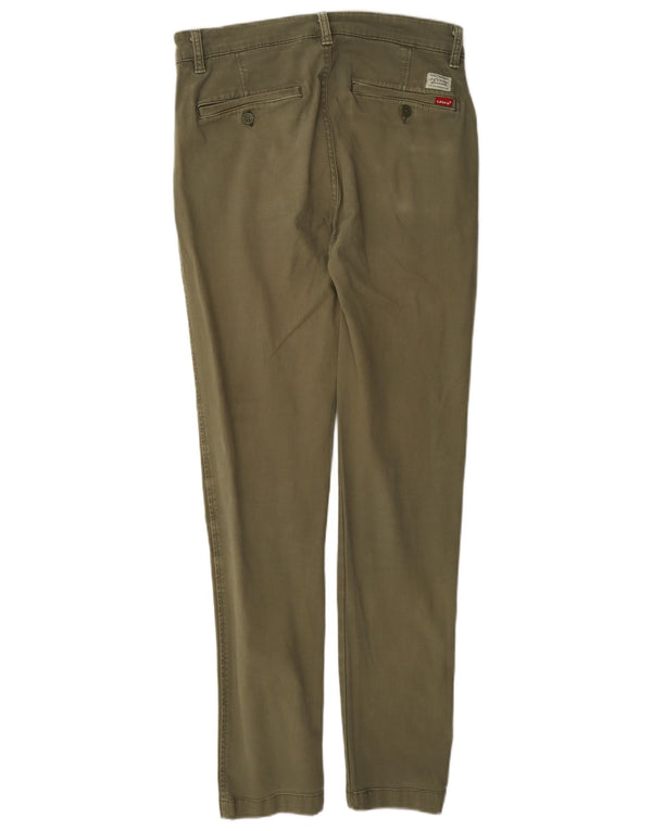 Levi's Mens Slim Tapered Chino Trousers W30 L34 Khaki Cotton