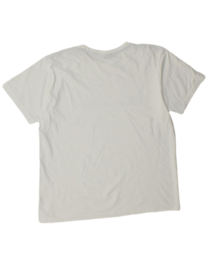 Champion Mens Graphic T-Shirt Top Large White