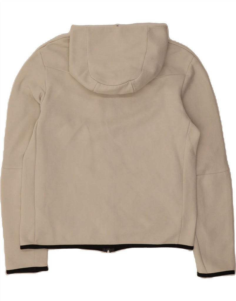 NIKE Mens Zip Hoodie Sweater  Medium White Cotton Vintage Nike and Second-Hand Nike from Messina Hembry 