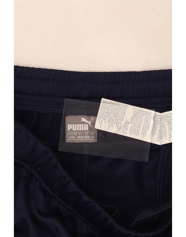 PUMA Mens Tracksuit Trousers Joggers Medium  Navy Blue Polyester