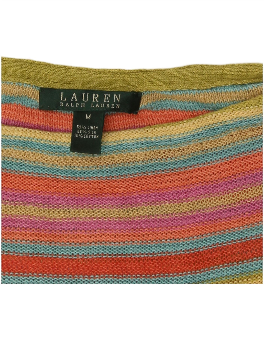 Ralph Lauren Womens Vest Tank Top UK 14 Medium Multicoloured Colourful