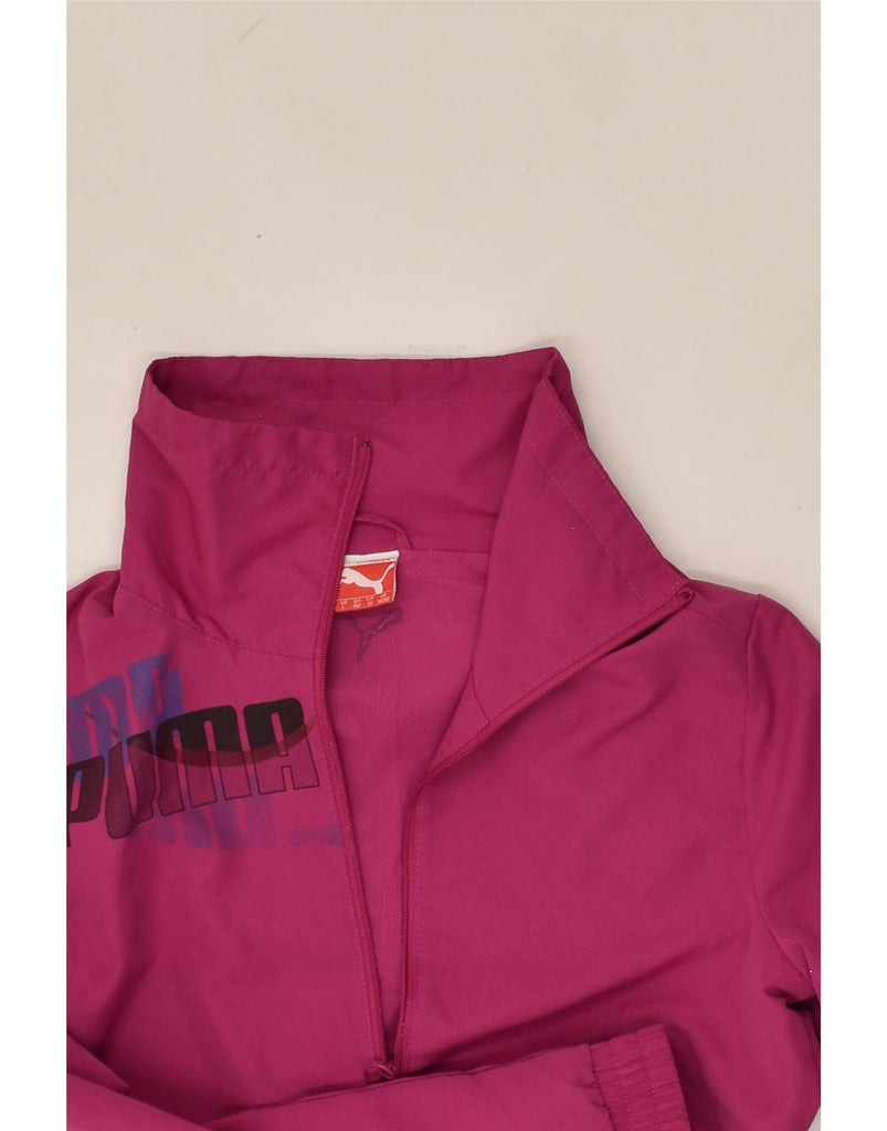 NIKE Girls Graphic Tracksuit Top Jacket 11-12 Years Pink Polyester | Vintage Nike | Thrift | Second-Hand Nike | Used Clothing | Messina Hembry 