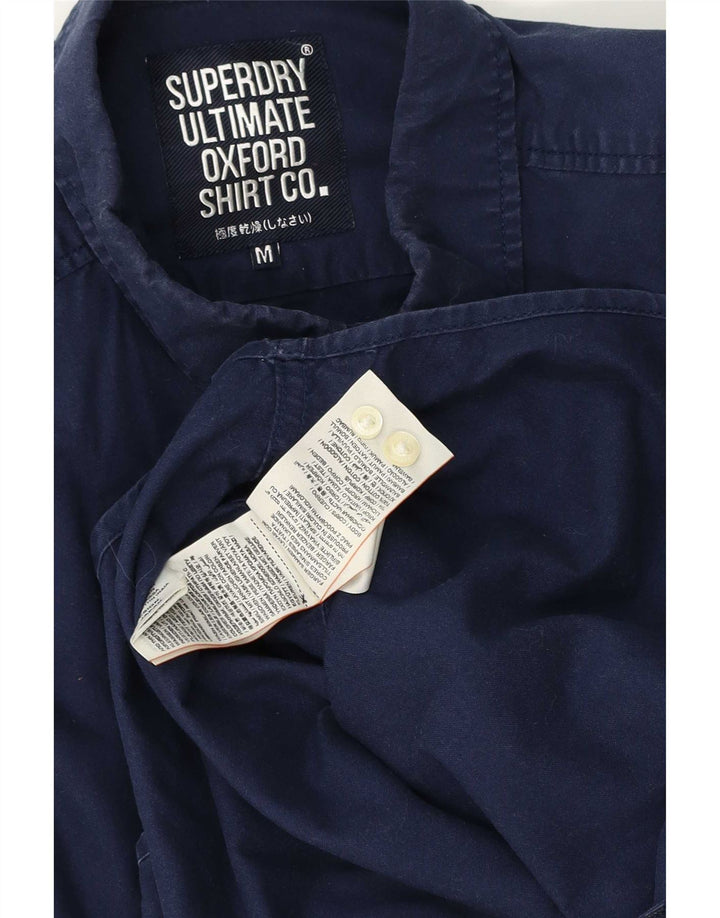 Superdry Mens Shirt Medium Navy Blue Cotton