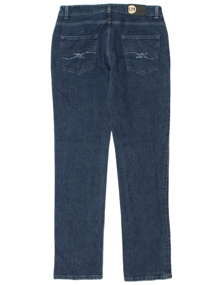 TRUSSARDI Womens Straight Jeans W31 L33 Navy Blue Cotton