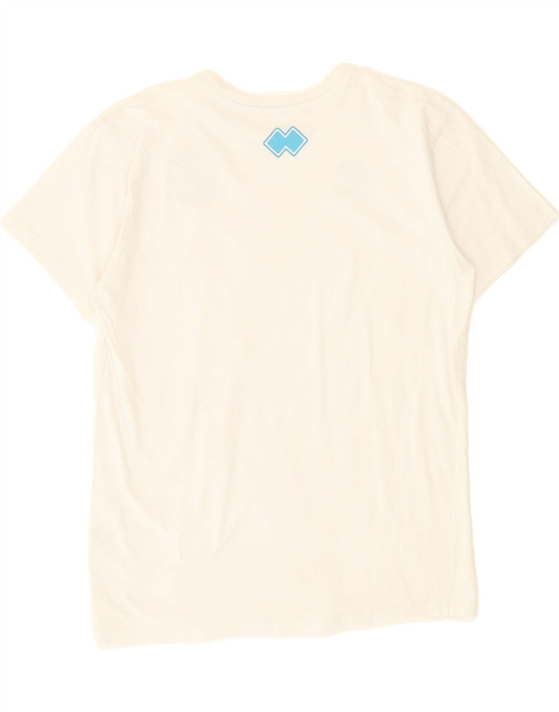 ERREA Mens Graphic T-Shirt Top XL White Cotton Vintage Errea and Second-Hand Errea from Messina Hembry 