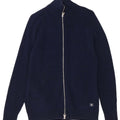 Jack & Jones Mens Cardigan Sweater Medium Navy Blue Cotton