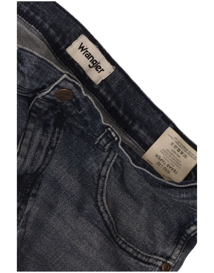 Wrangler Mens Texas Tapered Jeans W32 L32 Blue Cotton