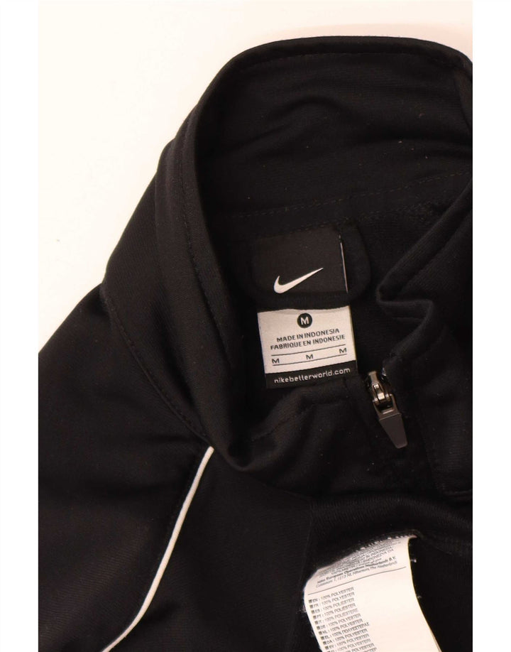 Nike Mens Tracksuit Top Jacket Medium Black Polyester