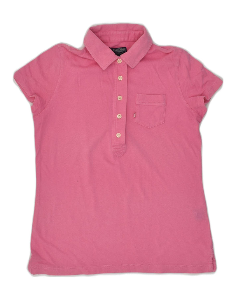 RALPH LAUREN Womens Polo Shirt UK 8 Small Pink Cotton | Vintage Ralph Lauren | Thrift | Second-Hand Ralph Lauren | Used Clothing | Messina Hembry 