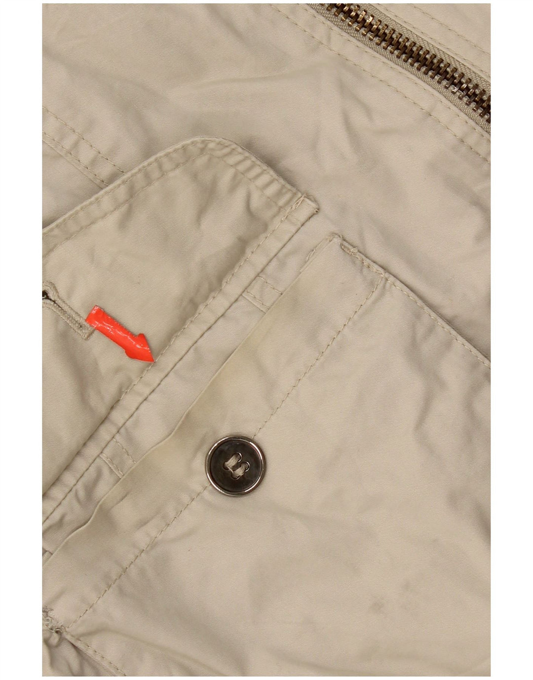 Zara Womens Bomber Jacket UK 14 Large Beige