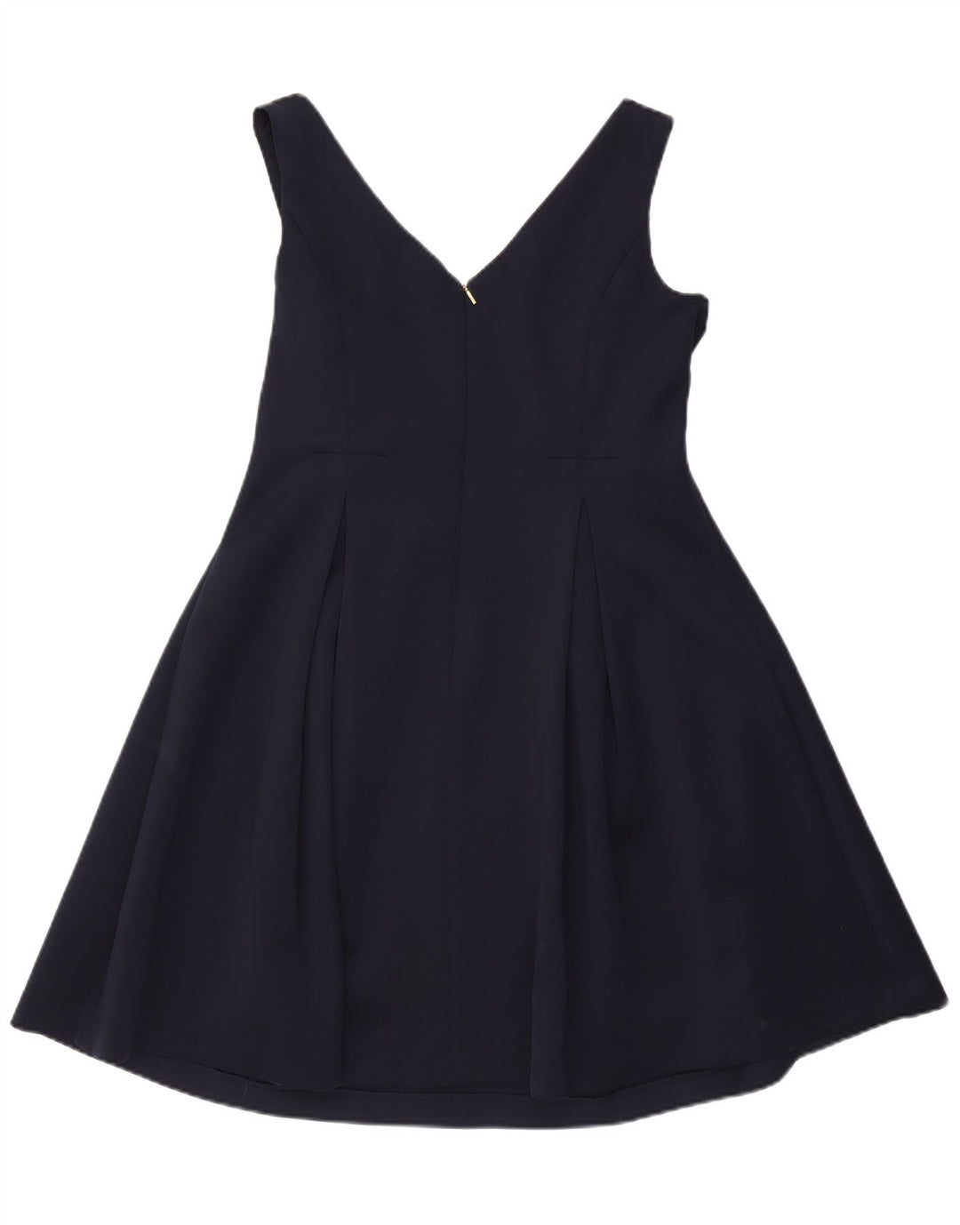 Dkny Womens Sleeveless A-Line Dress US 14 XL Navy Blue Polyester