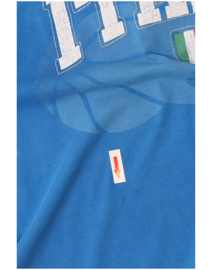 Champion Mens Italia Graphic T-Shirt Top 2XL Blue