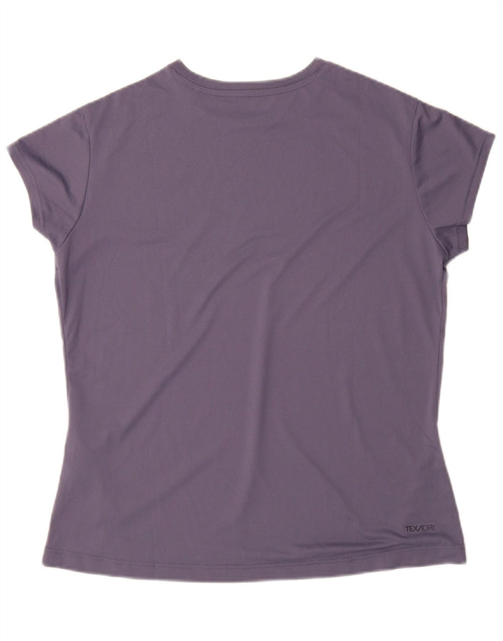 JACK WOLFSKIN Womens T-Shirt Top UK 14/16 Large Purple Polyester