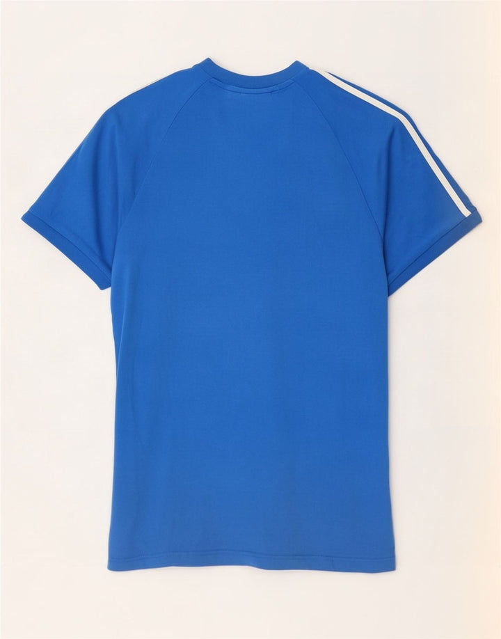 Adidas Mens T-Shirt Top Medium Blue Cotton