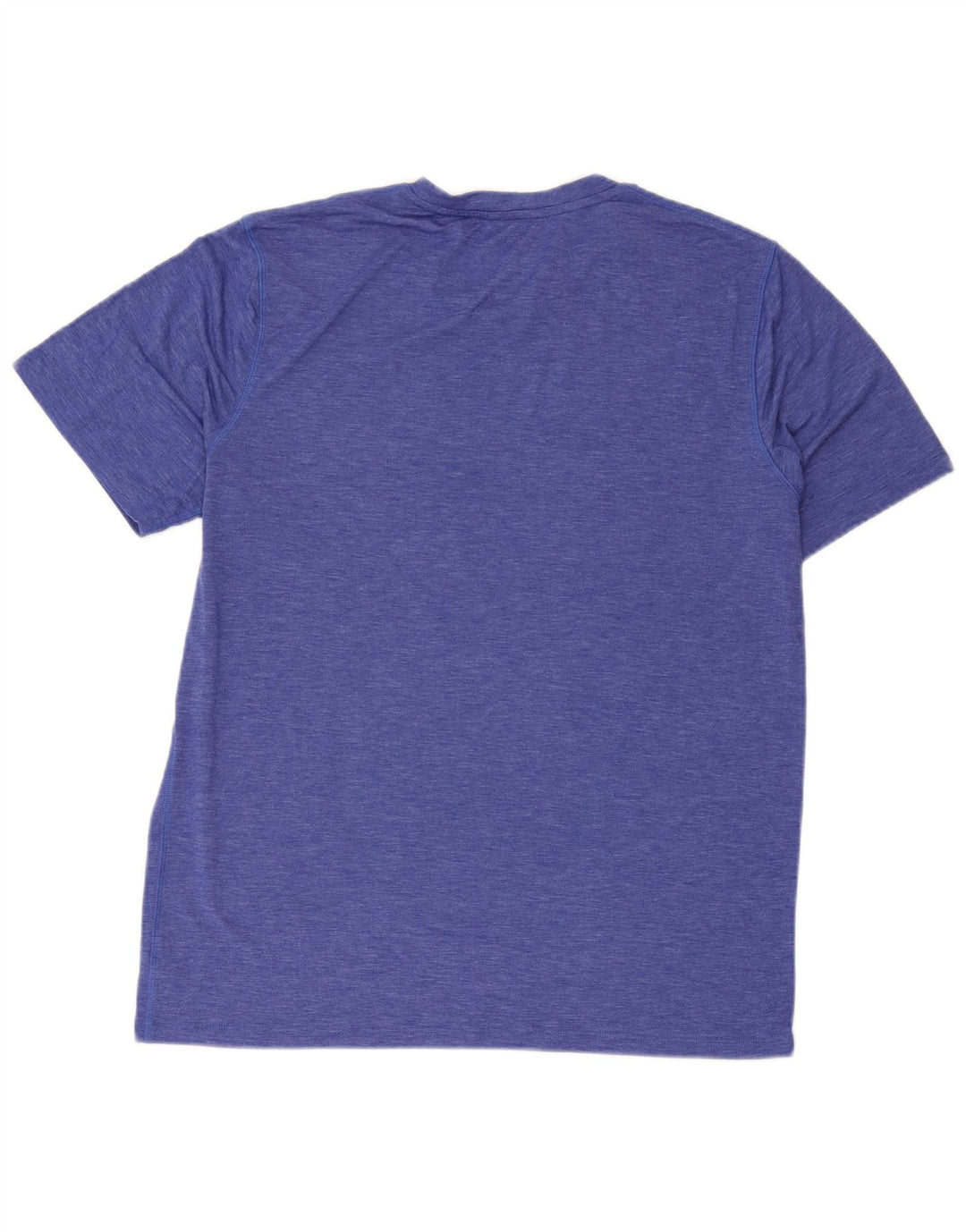 Champion Mens T-Shirt Top Large Blue Flecked Polyester