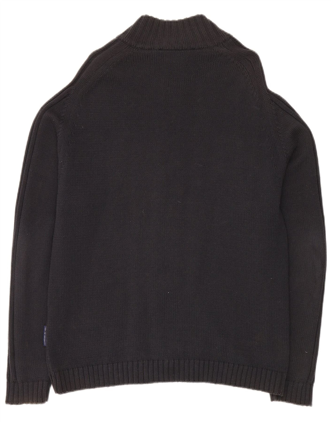 COTTON REPUBLIC Mens Cardigan Sweater Medium Navy Blue Cotton