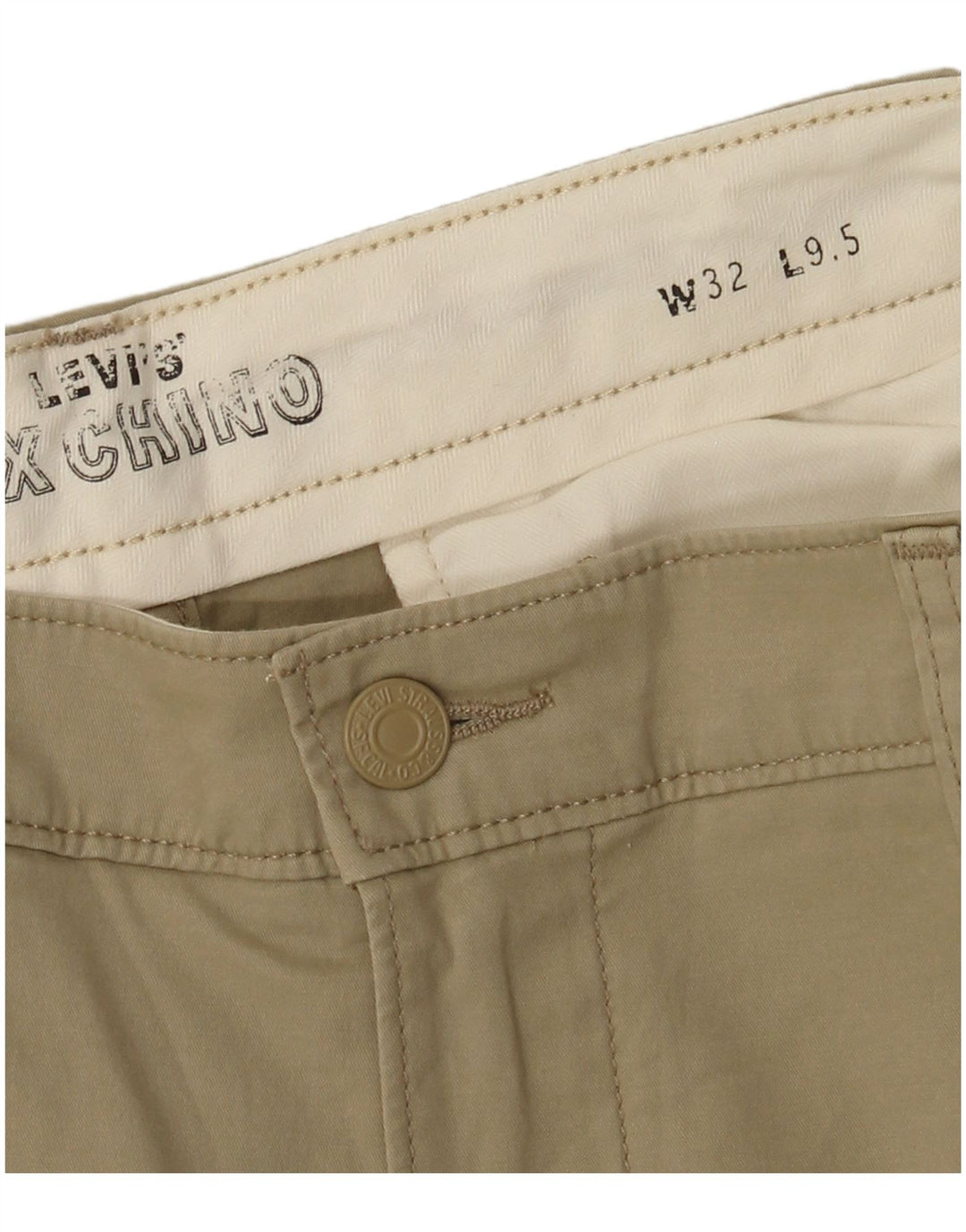 Levi's Mens Chino Shorts W32 Medium Beige Cotton