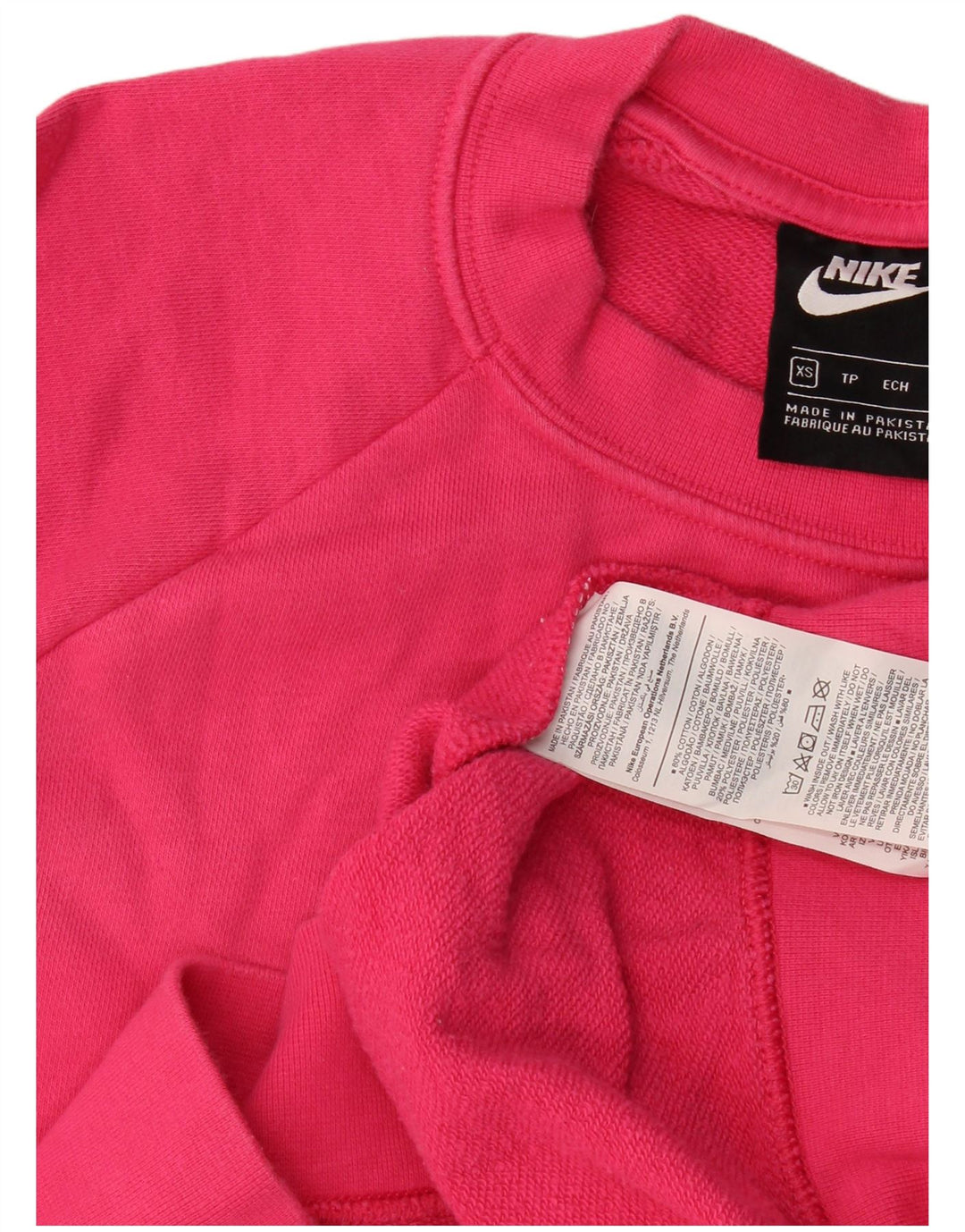 Nike Mens Sweatshirt Jumper XS Pink Cotton