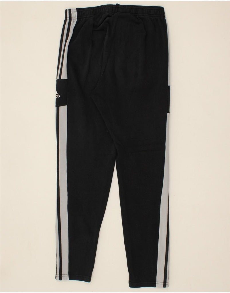 ADIDAS Mens Graphic Tracksuit Trousers Medium Black Colourblock Cotton | Vintage Adidas | Thrift | Second-Hand Adidas | Used Clothing | Messina Hembry 