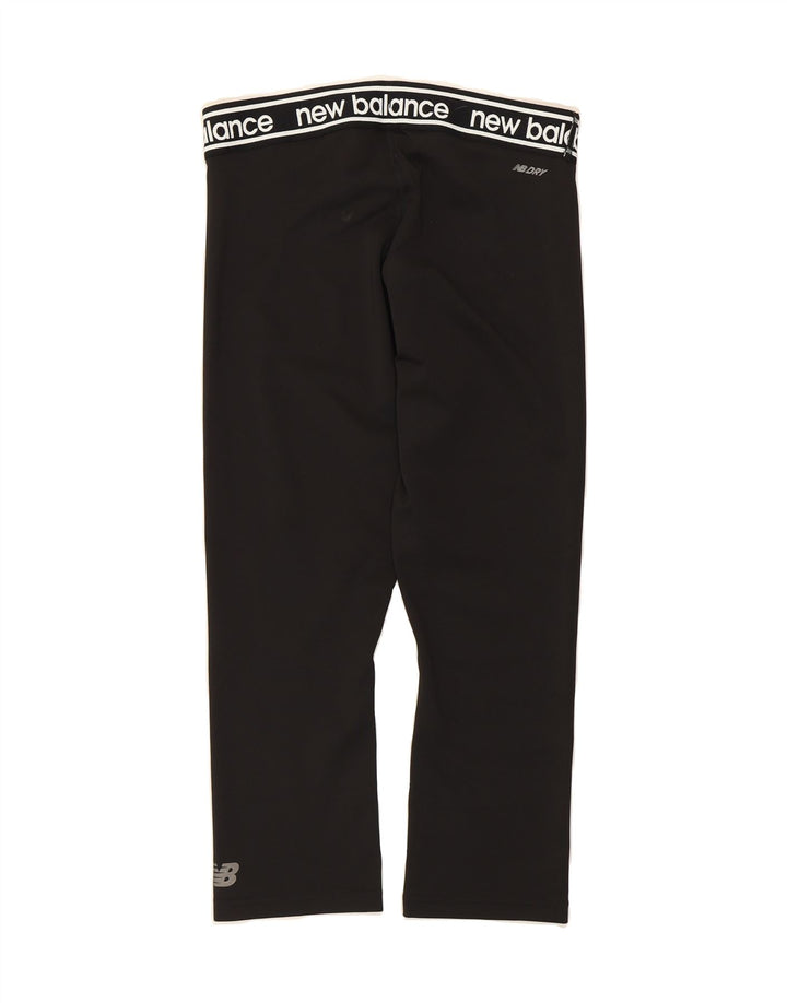NEW BALANCE Womens Graphic Tracksuit Trousers UK 14 Medium  Black Vintage New Balance and Second-Hand New Balance from Messina Hembry 