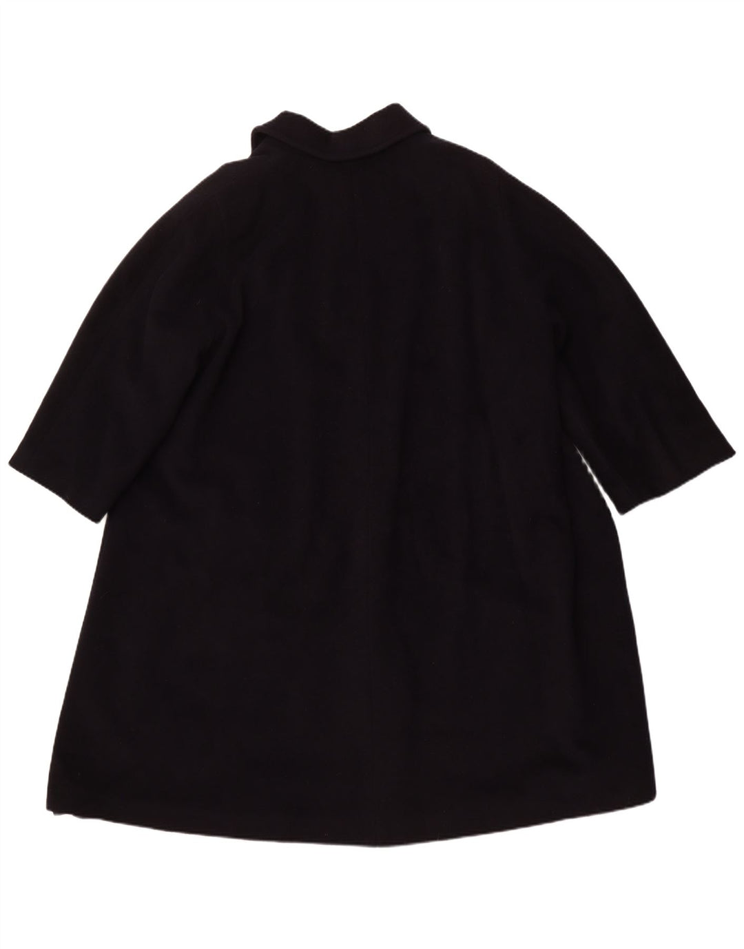 LUISA SPAGNOLI Womens Oversized Overcoat UK 16 Large Navy Blue Virgin Wool