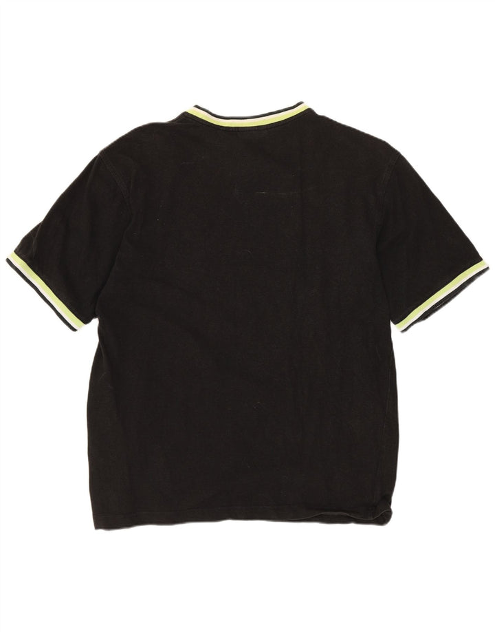 LACOSTE Mens T-Shirt Top Size 3 Small Black Cotton