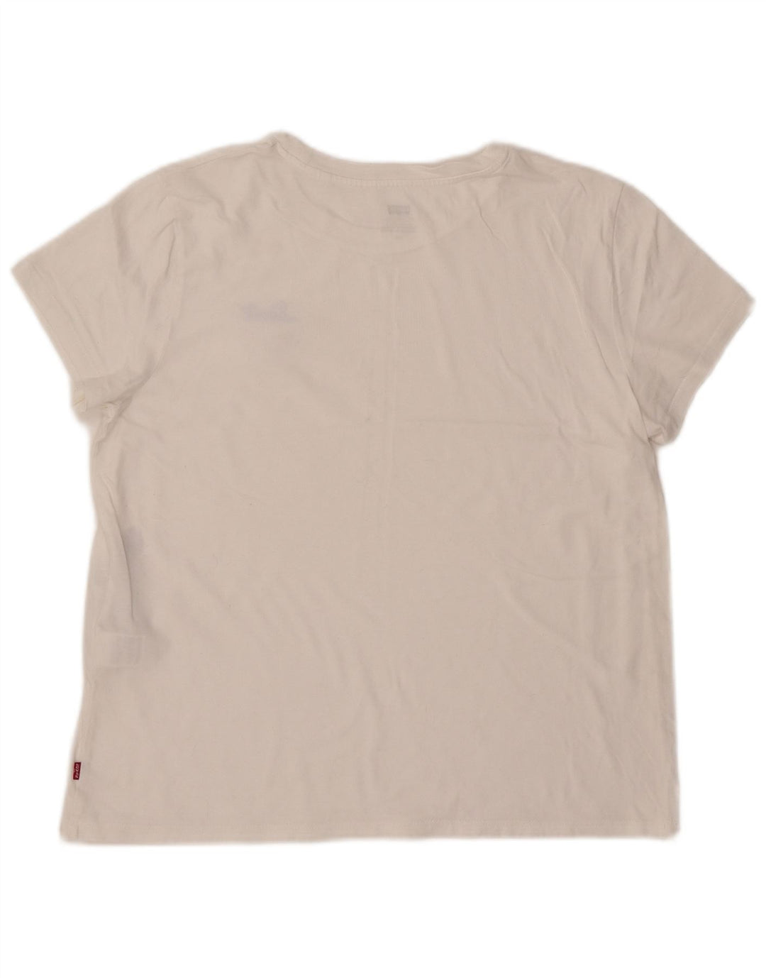 LEVI'S Womens T-Shirt Top UK 14 Large White Cotton