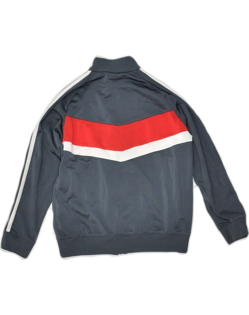 ADIDAS Boys Tracksuit Top Jacket 7-8 Years Grey Colourblock Polyester | Vintage Adidas | Thrift | Second-Hand Adidas | Used Clothing | Messina Hembry 