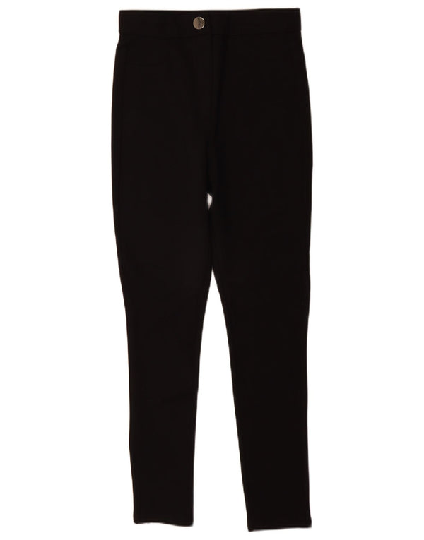 Zara Womens Skinny Casual Trousers Medium W28 L28 Black Viscose