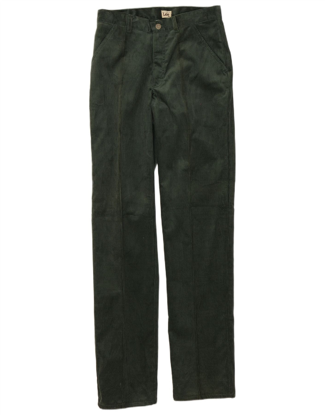 Lee Mens Straight Corduroy Trousers W30 L36 Green