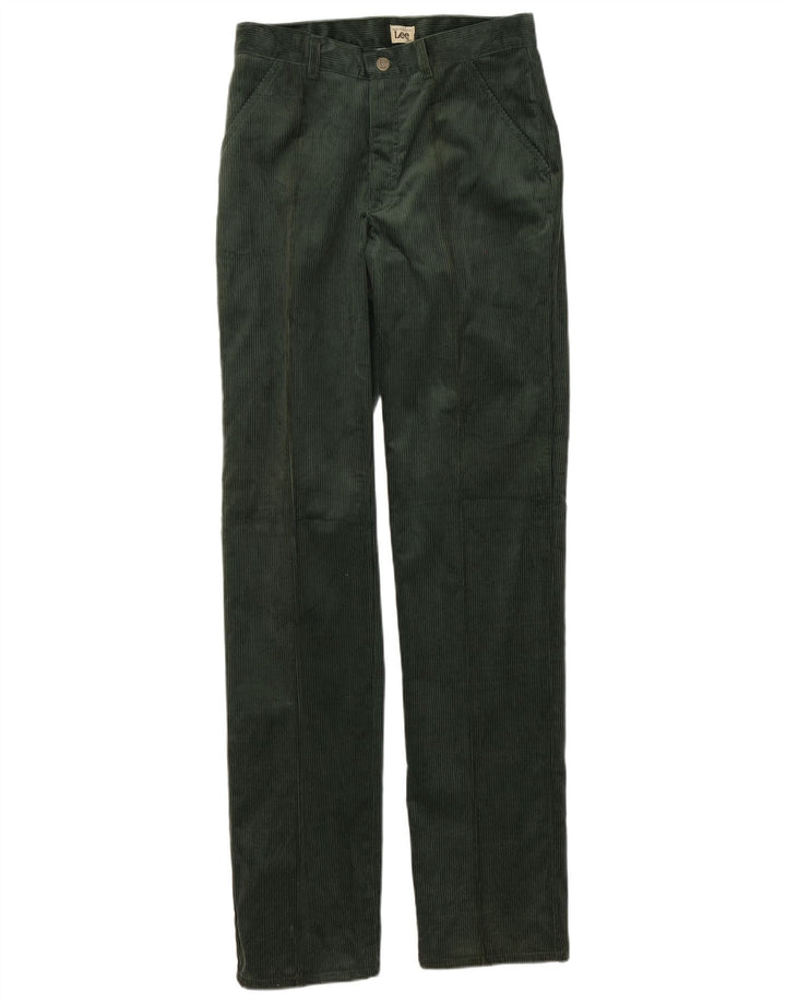 Lee Mens Straight Corduroy Trousers W30 L36 Green