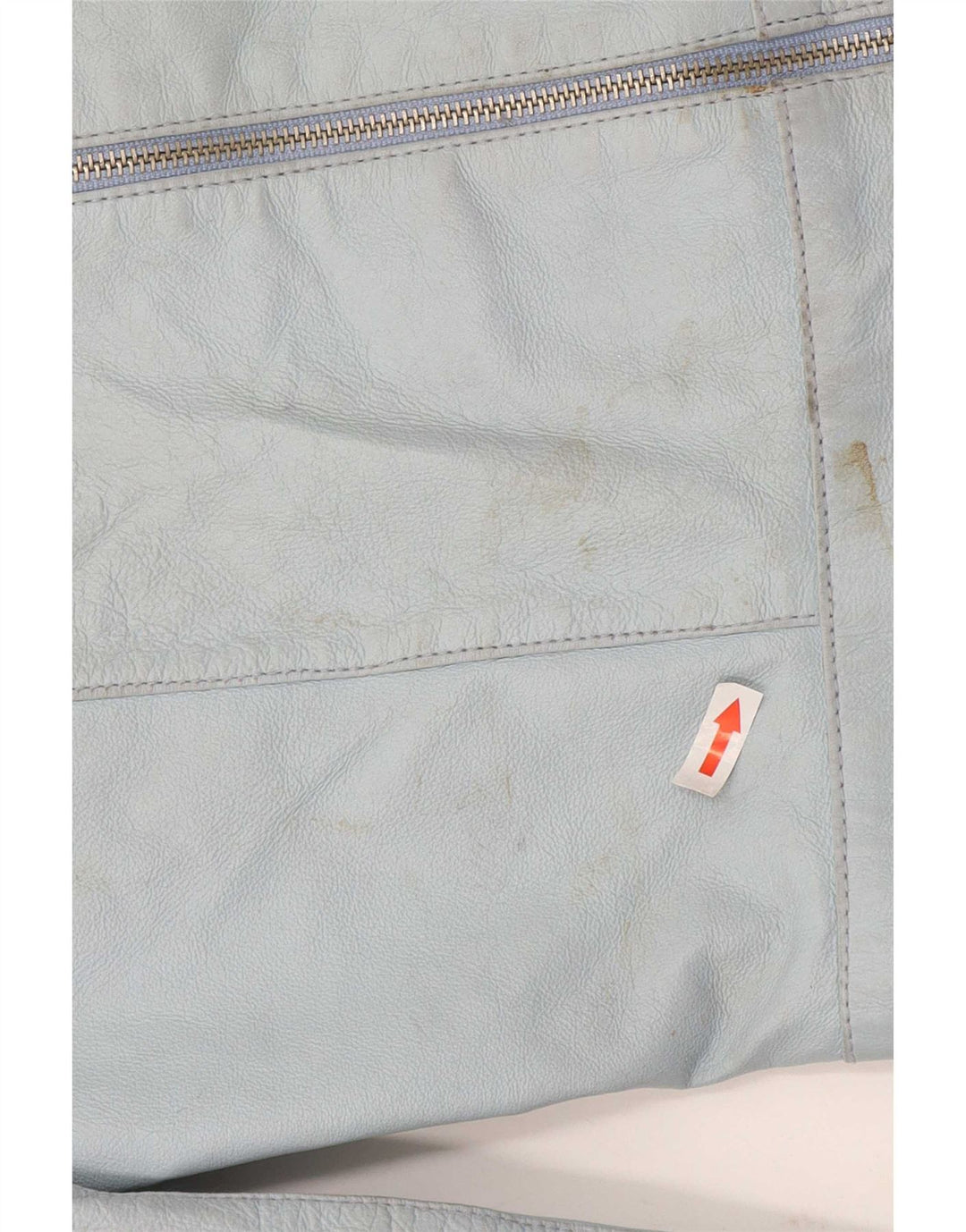 Vintage Womens Leather Jacket UK 14 Medium Blue Leather