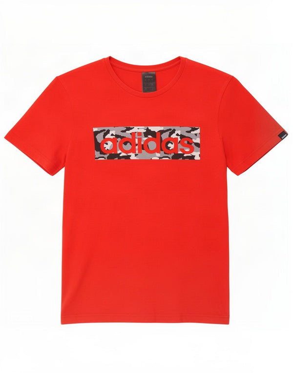 Adidas Mens Graphic T-Shirt Top Small Red Cotton