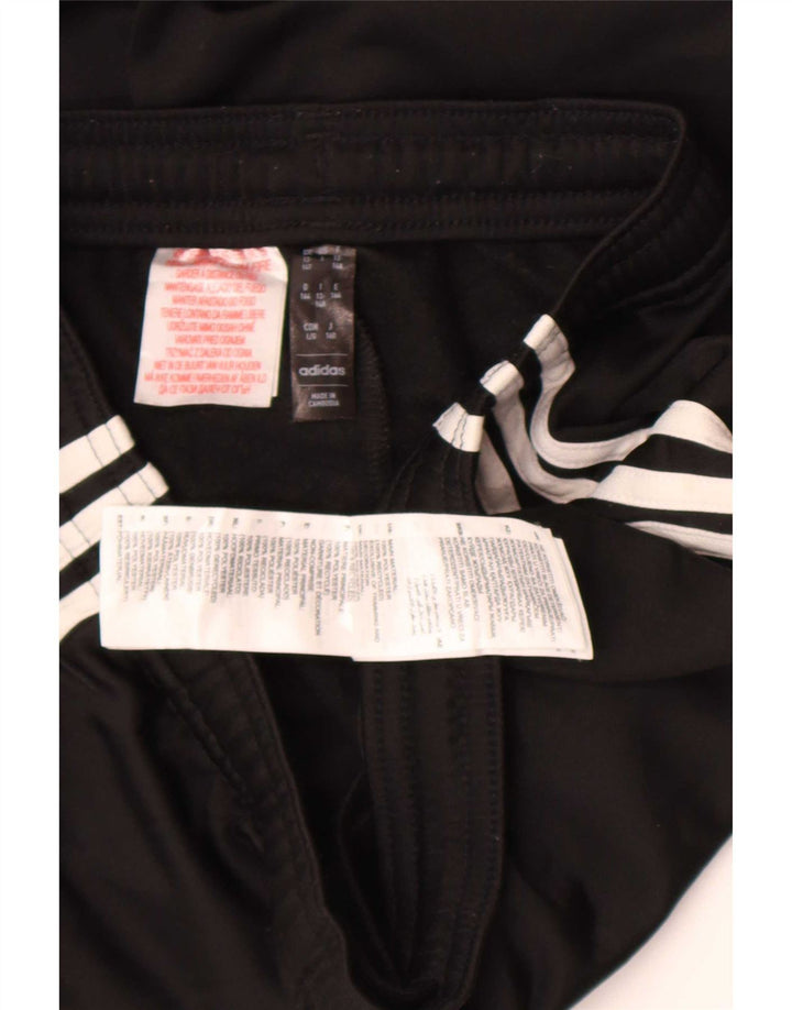 Adidas Boys Tracksuit Trousers 13-14 Years Black Polyester