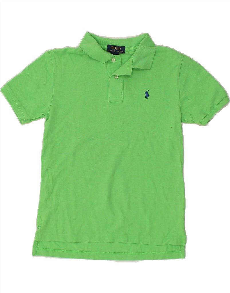 POLO RALPH LAUREN Boys Polo Shirt 10-11 Years Medium  Green Cotton | Vintage Polo Ralph Lauren | Thrift | Second-Hand Polo Ralph Lauren | Used Clothing | Messina Hembry 