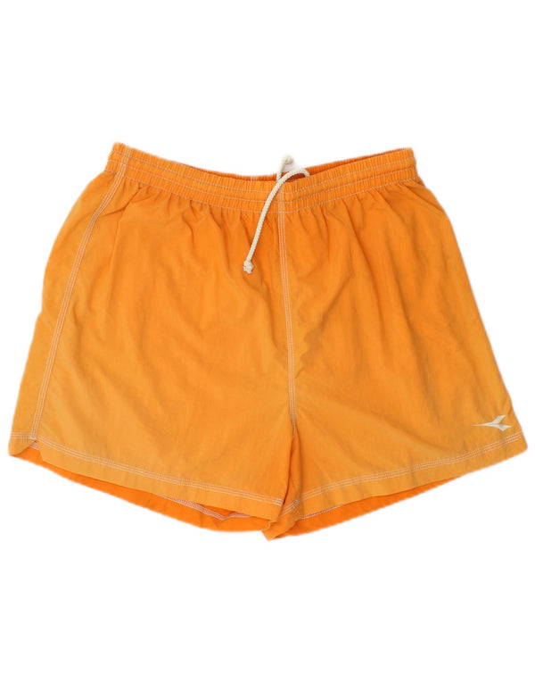 Diadora Mens Swimming Shorts Large Orange Polyamide