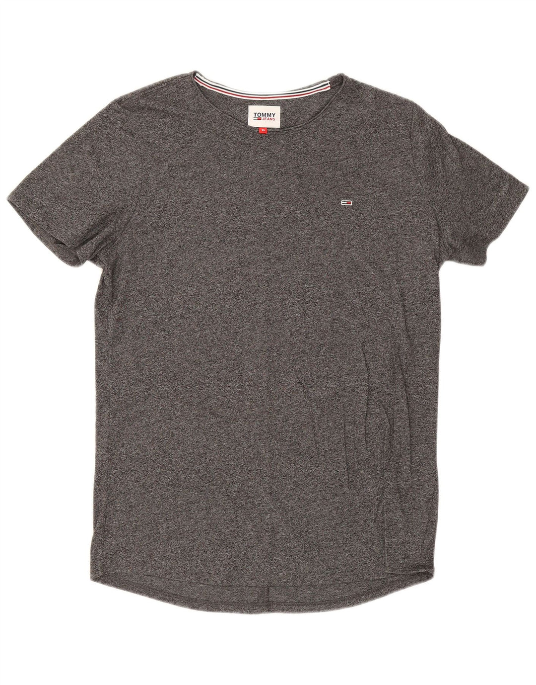 Tommy Hilfiger Mens T-Shirt Top XL Grey Flecked