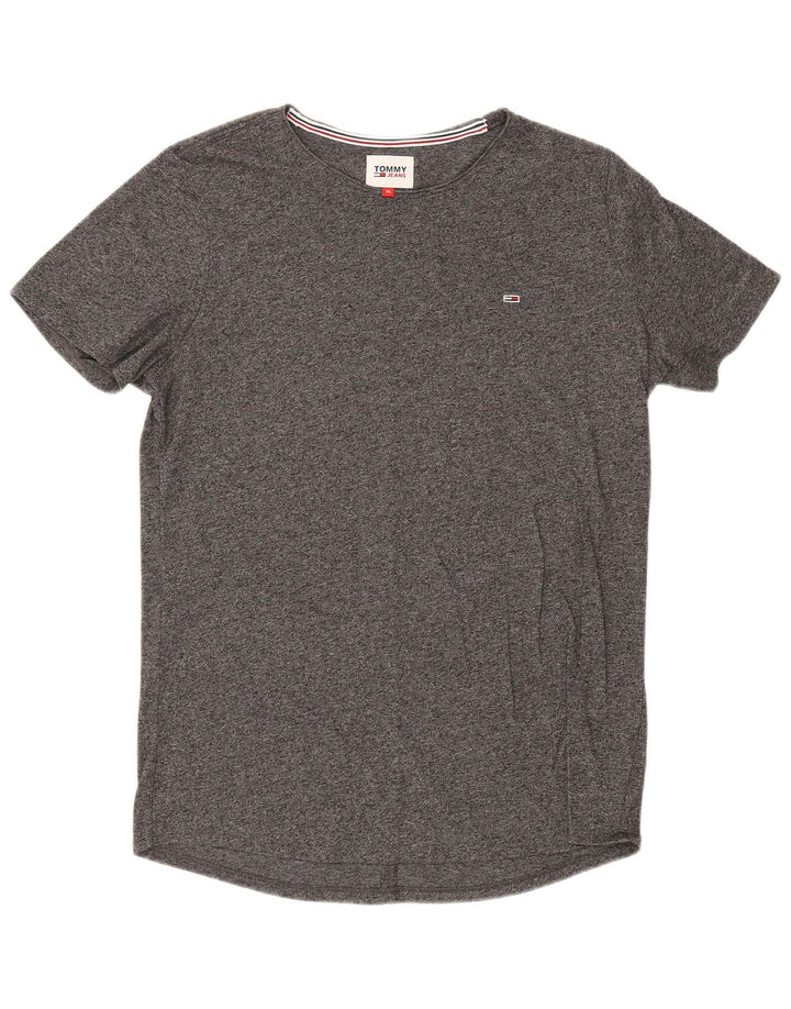 Tommy Hilfiger Mens T-Shirt Top XL Grey Flecked