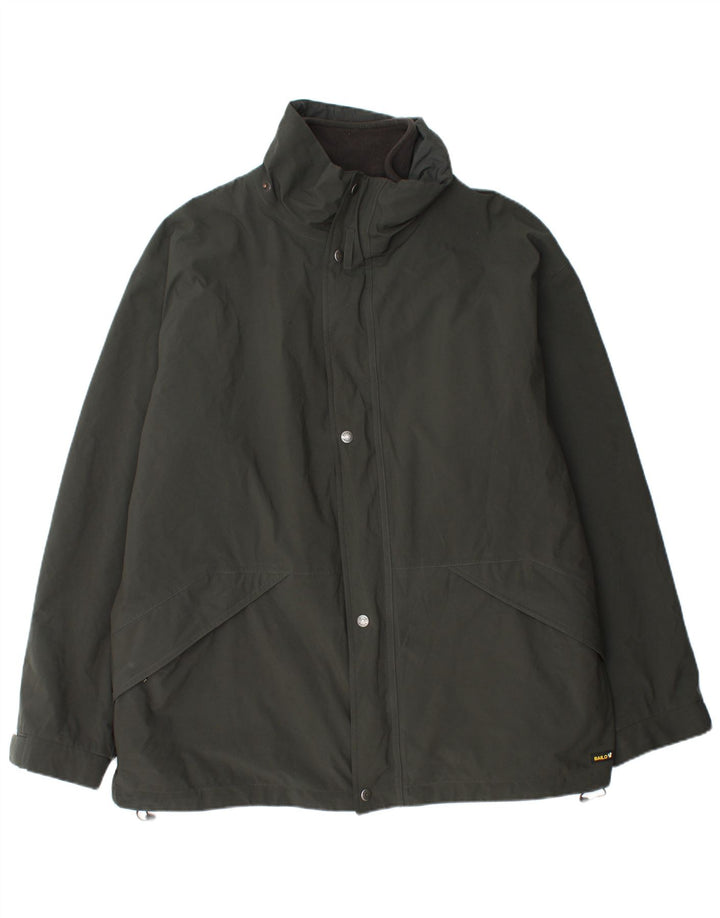 Bailo Mens Windbreaker Jacket UK 44 2XL Green Polyester
