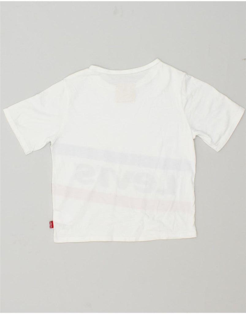 LEVI'S Boys Graphic T-Shirt Top 7-8 Years White Cotton Vintage Levi's and Second-Hand Levi's from Messina Hembry 