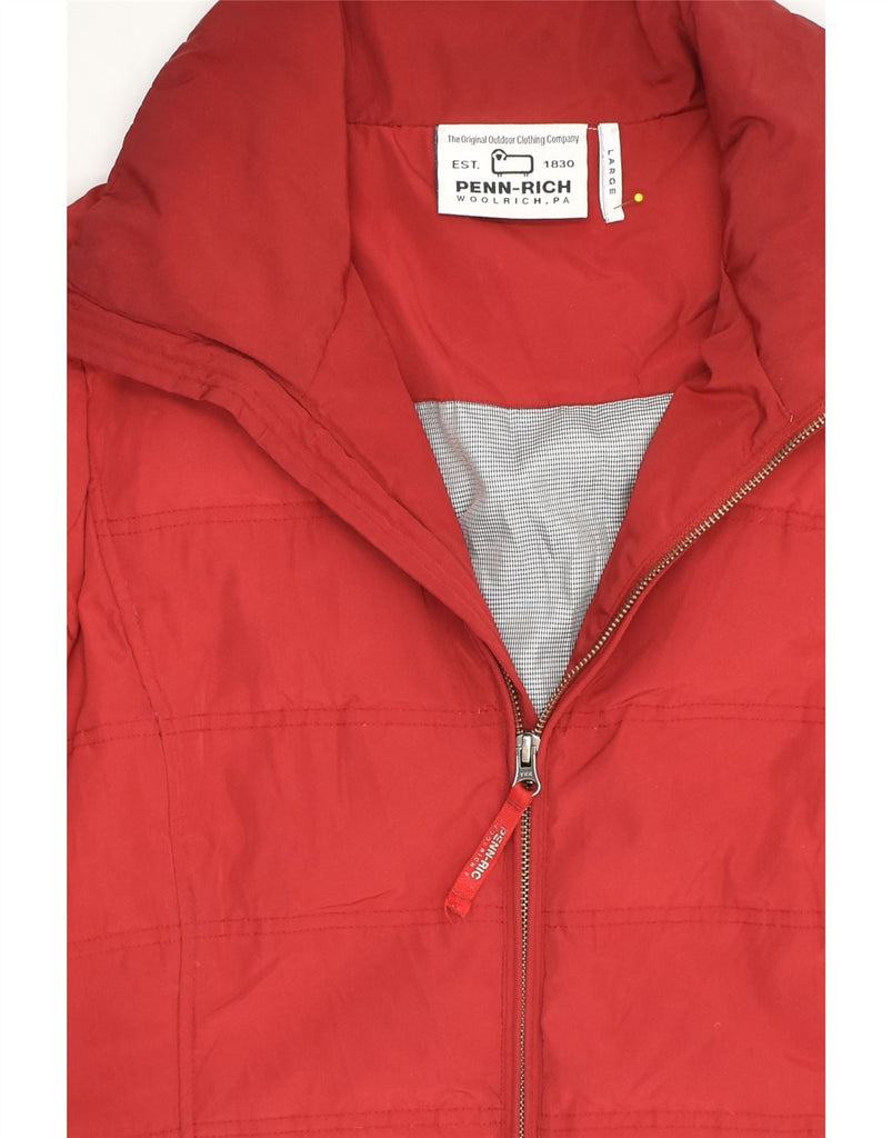 WOOLRICH Womens Padded Jacket UK 14 Large Red | Vintage Woolrich | Thrift | Second-Hand Woolrich | Used Clothing | Messina Hembry 